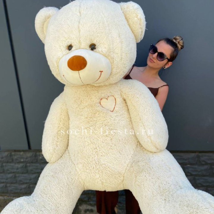 Белый плюшевый мишка большой в Кирове