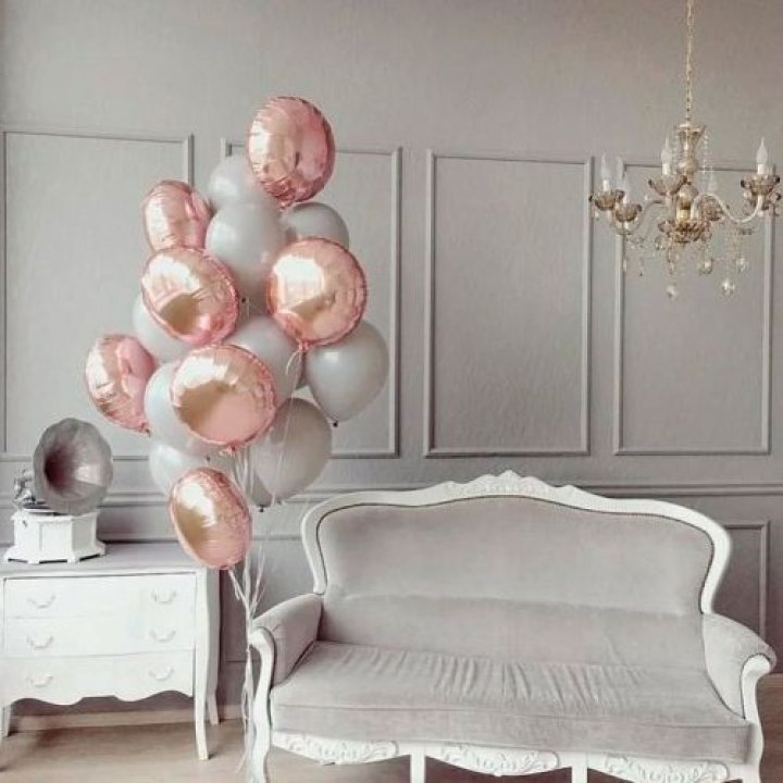 Фонтан шаров "Софт рози" в Кирове