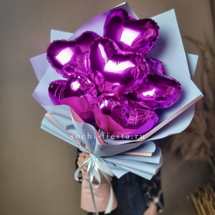 Букет из шаров сердец  в Кирове