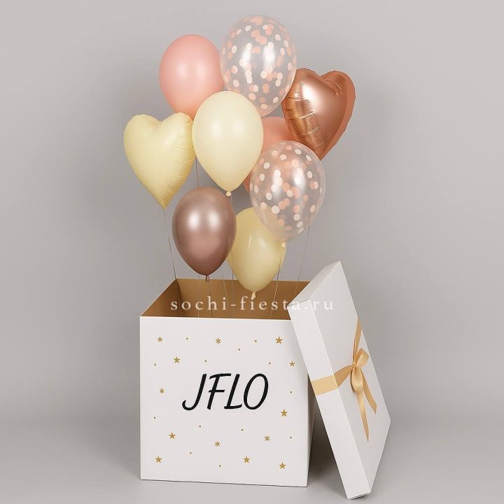 Коробка-сюрприз с шарами №2 в Кирове