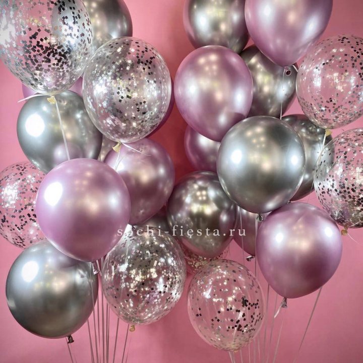 Фонтан шаров "Сильвер пинк" в Кирове