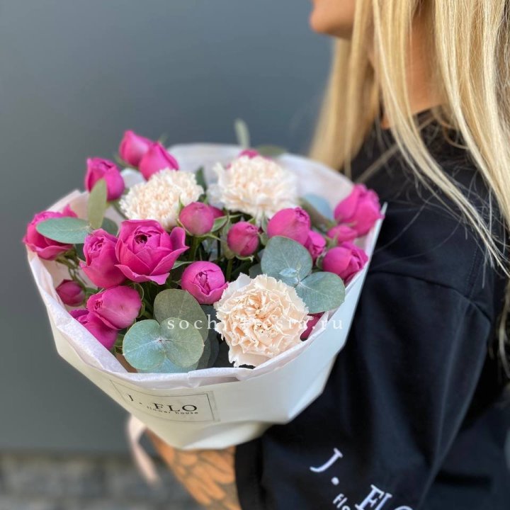 Букет с мисти бабблс №2 в Кирове