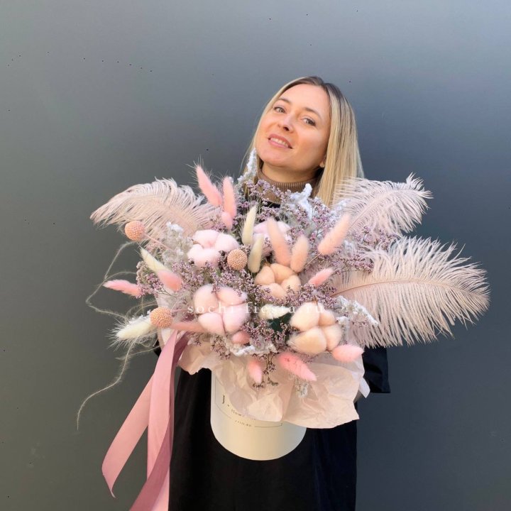 Авторский бокс с сухоцветами в Кирове