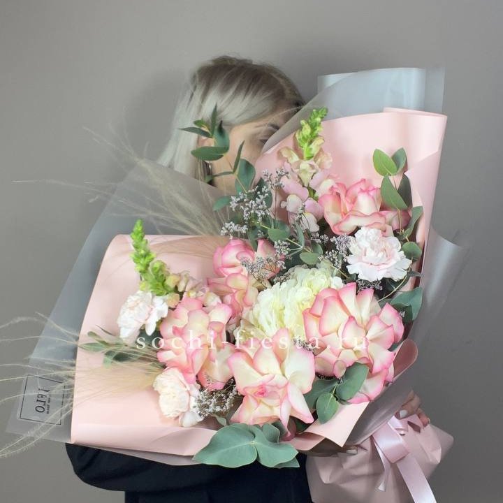  Букет  "Закат для неё" в Кирове