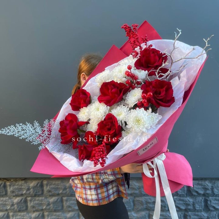 Букет "Яркая зима" в Кирове