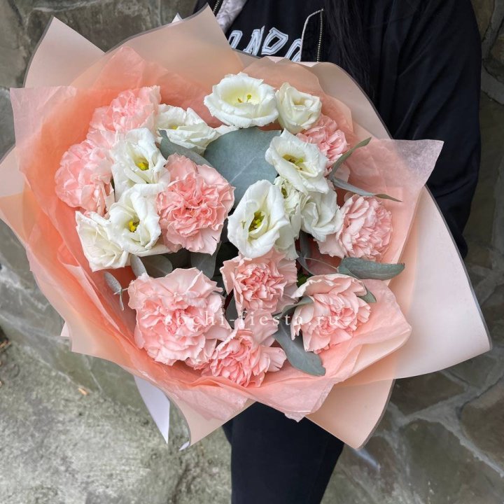  Букет диантусов "Пич" в Кирове