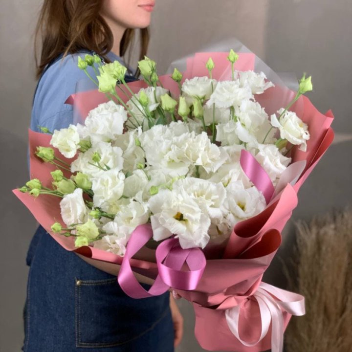 Букет эустом "Пудра" в Кирове