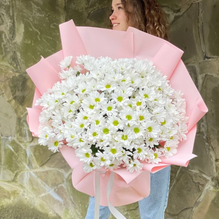  Букет хризантем "Крем" в Кирове