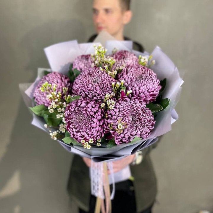 Букет хризантем "Палермо" в Кирове