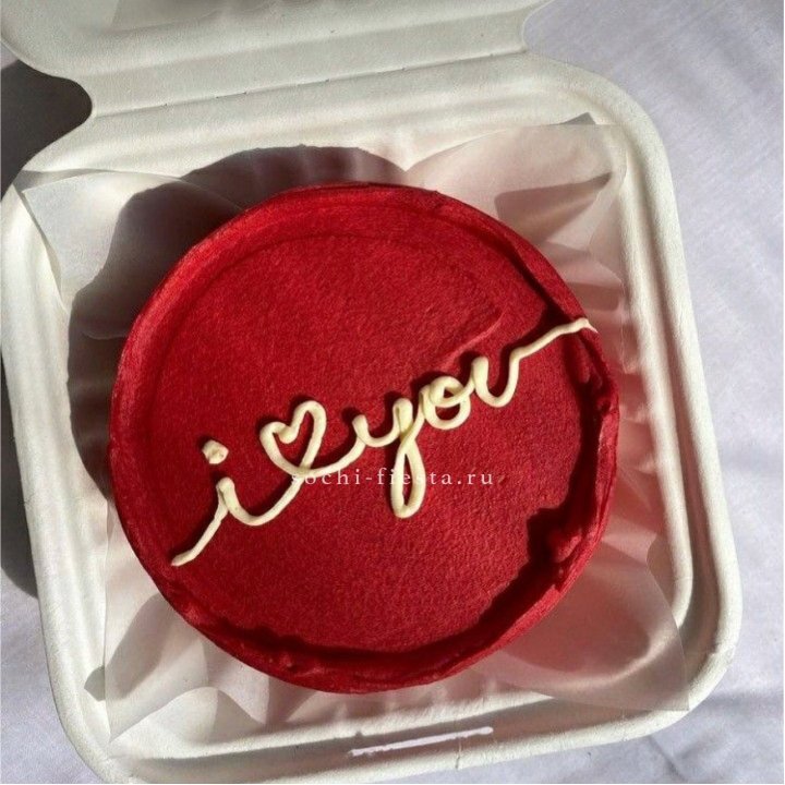 Бенто-торт "Я тебя люблю бесконечно" в Кирове