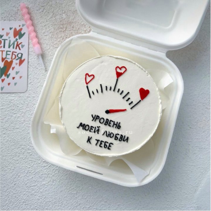 Бенто-торт "Уровень моей любви к тебе"  в Кирове