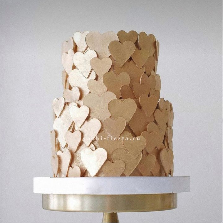 Торт "Hearts" gold в Кирове