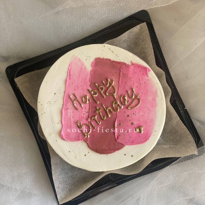 Бенто-торт "С днём рождения" пастель в Кирове