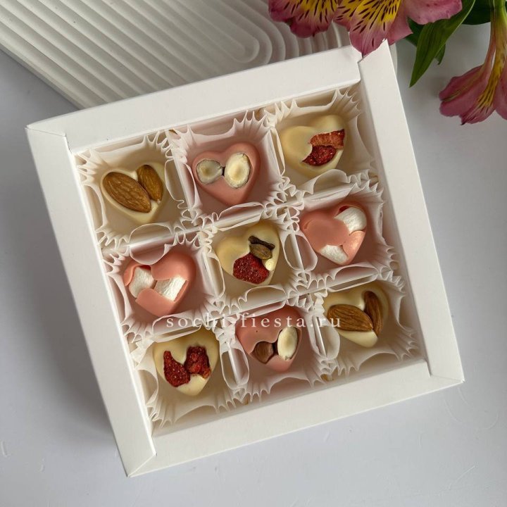 Набор конфет из бельгийского шоколада Сердца в Кирове