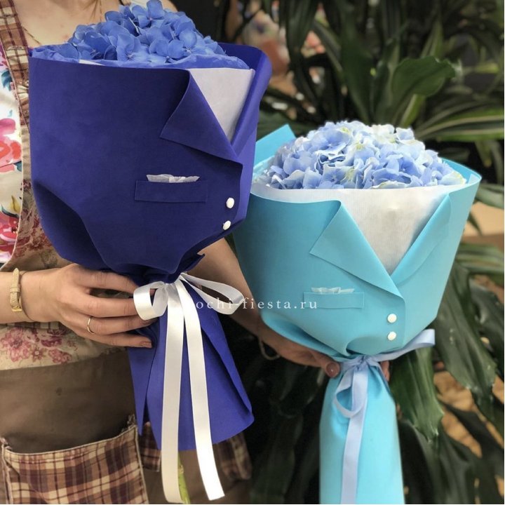 Букет с гортензией с пиджаком в Кирове