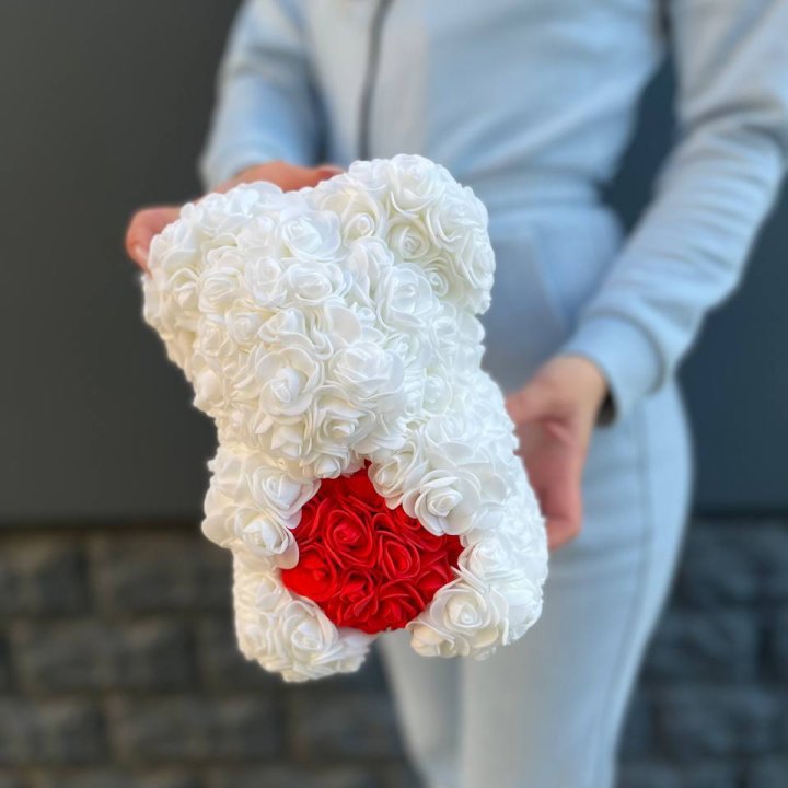 Медведь с красным седцем в Кирове