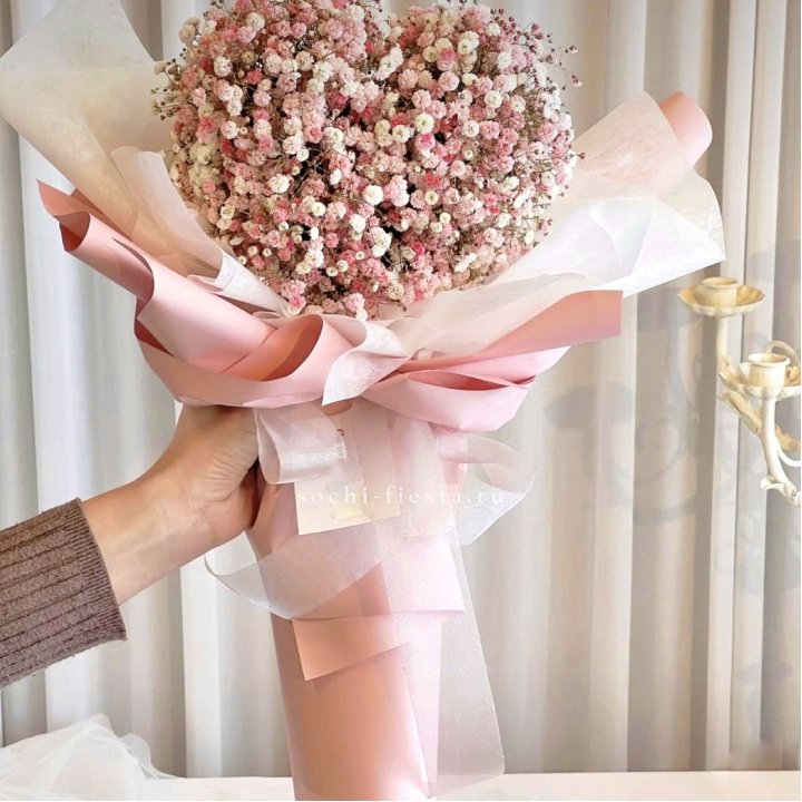 Сердце из гипсофилы  в Кирове