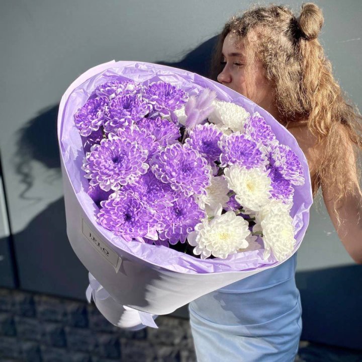  Букет хризантем "Сирена" в Кирове