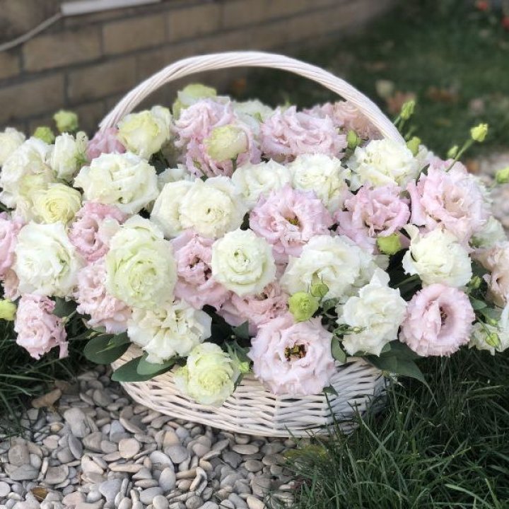 Корзина с эустомой в Кирове