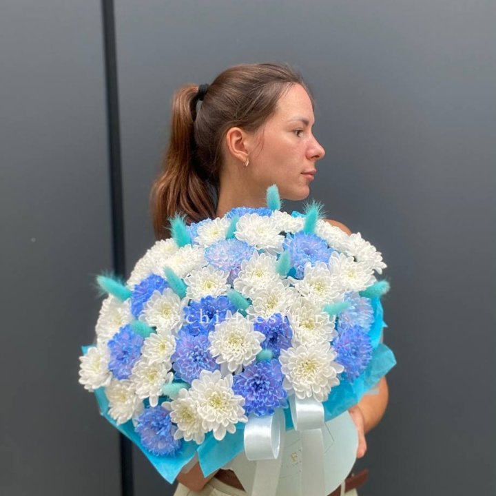  Коробочка  хризантем и лагуруса в Кирове