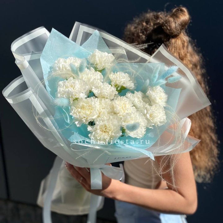 Воздушный букет из диантусов  в Кирове