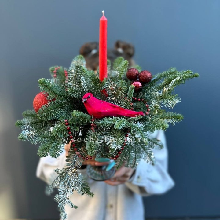 Новогодняя композиция в бокале в Кирове