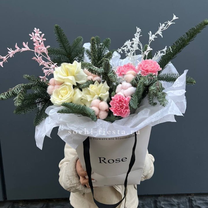 Цветочная сумка с нобилисом в Кирове