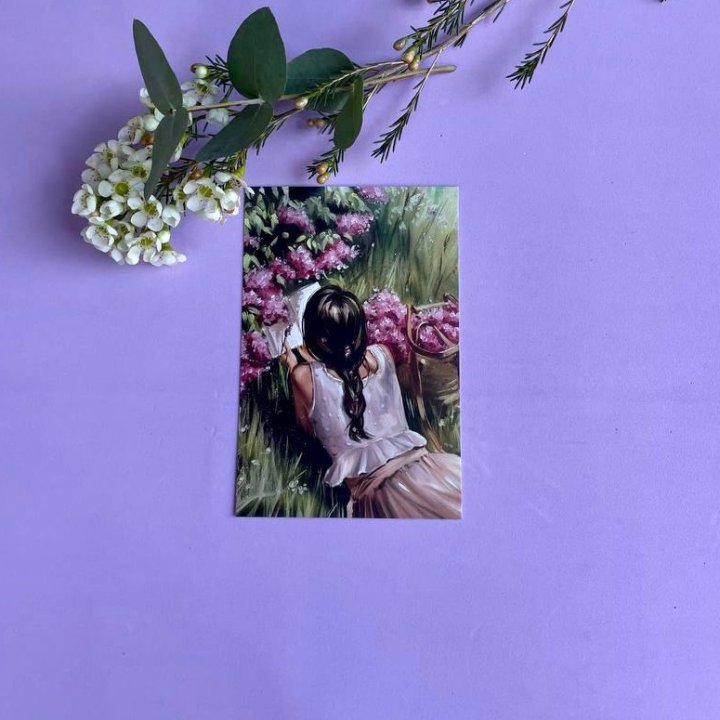 Открытка к букету "Среди пионов" в Кирове