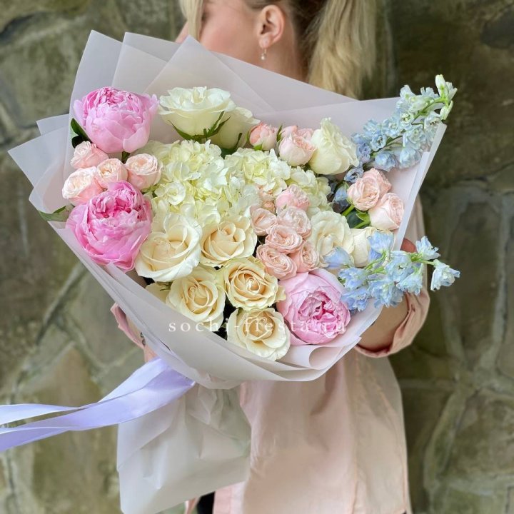 Букет с пионами "Богема" в Кирове