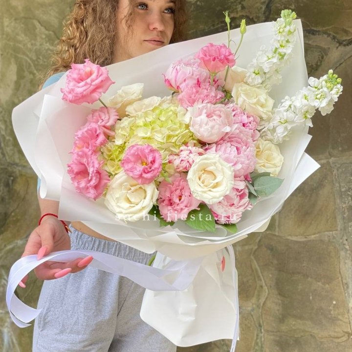 Букет с пионами №3 в Кирове