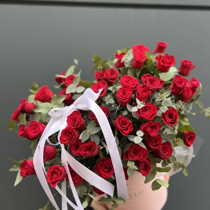 45 Красных роз в боксе "Сеньёрита" в Кирове