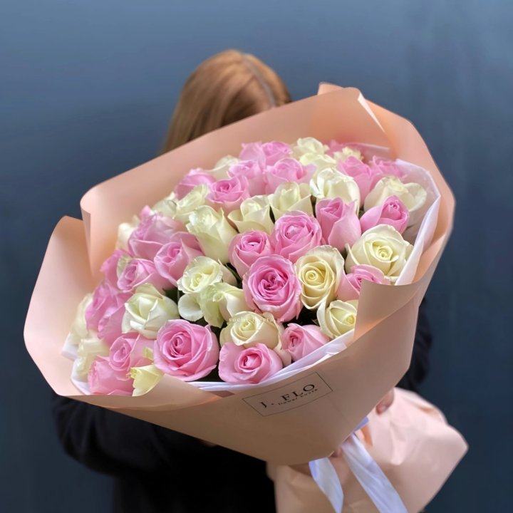 55 роз микс нежности в Кирове