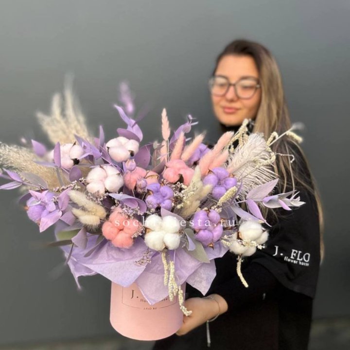 Авторский бокс с сухоцветами №4 в Кирове