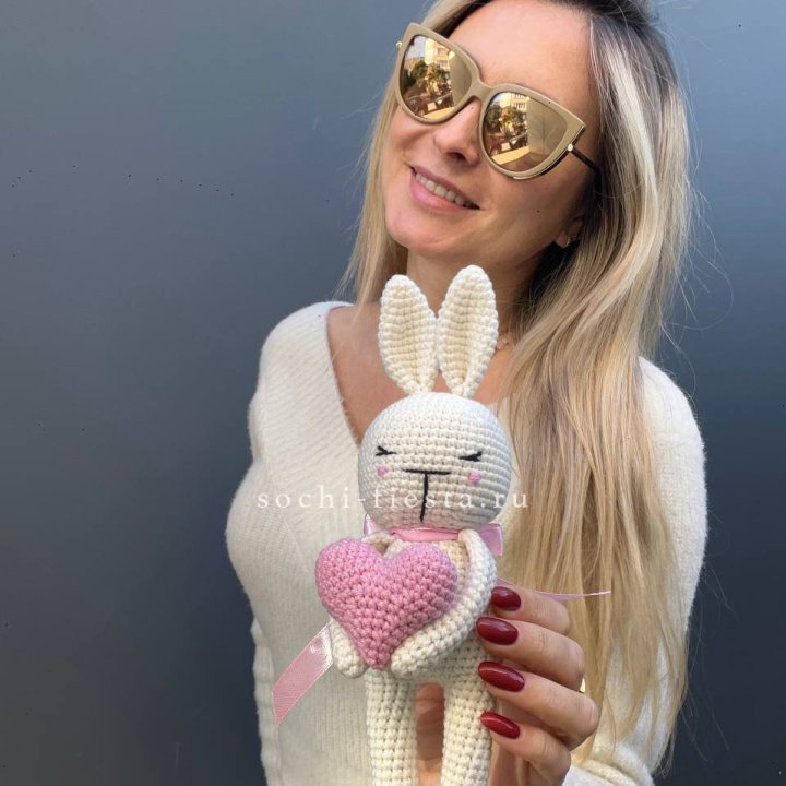 Зайка с сердцем ручной работы в Кирове