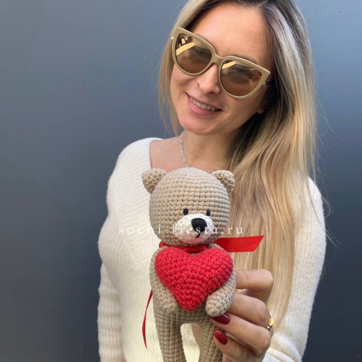 Мишка с сердцем ручной работы в Кирове