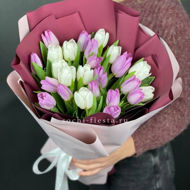 25 тюльпанов микс в Кирове